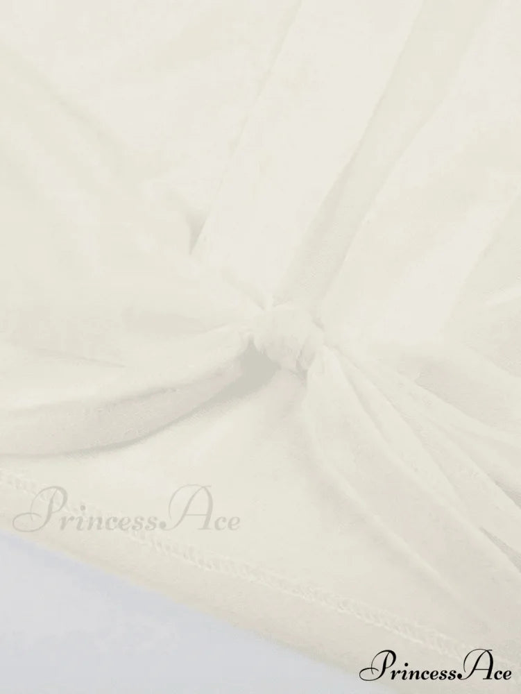 Cropped One Shoulder High Slit Classic Skirt Matching Set - Yellow