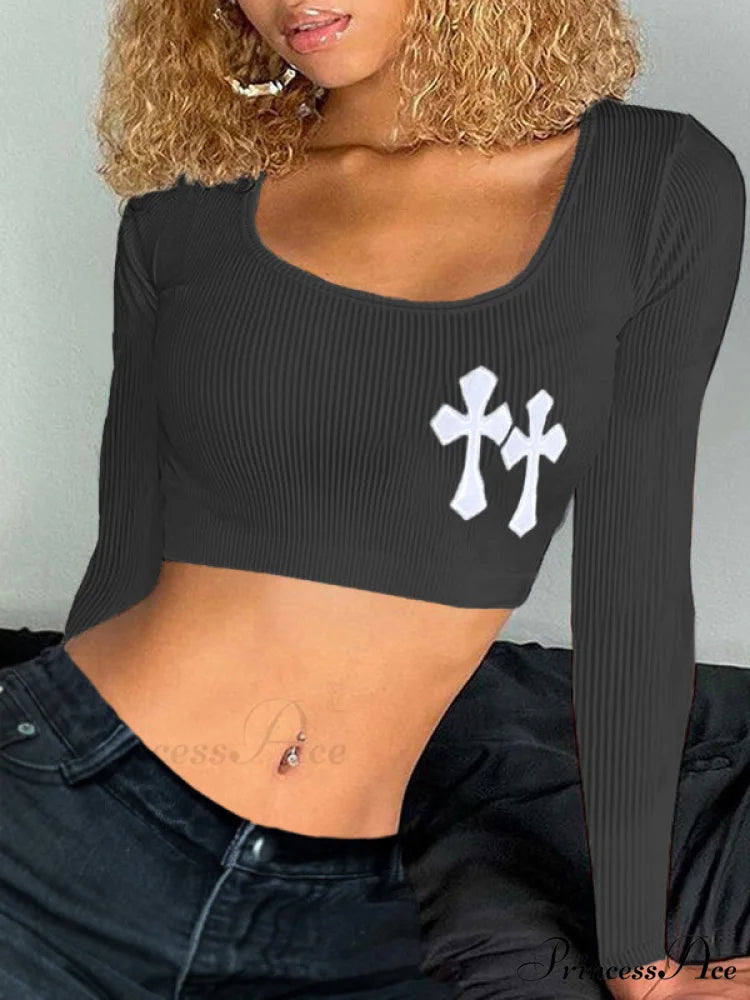 Cross Back Striped Trendy Split Mini Dress