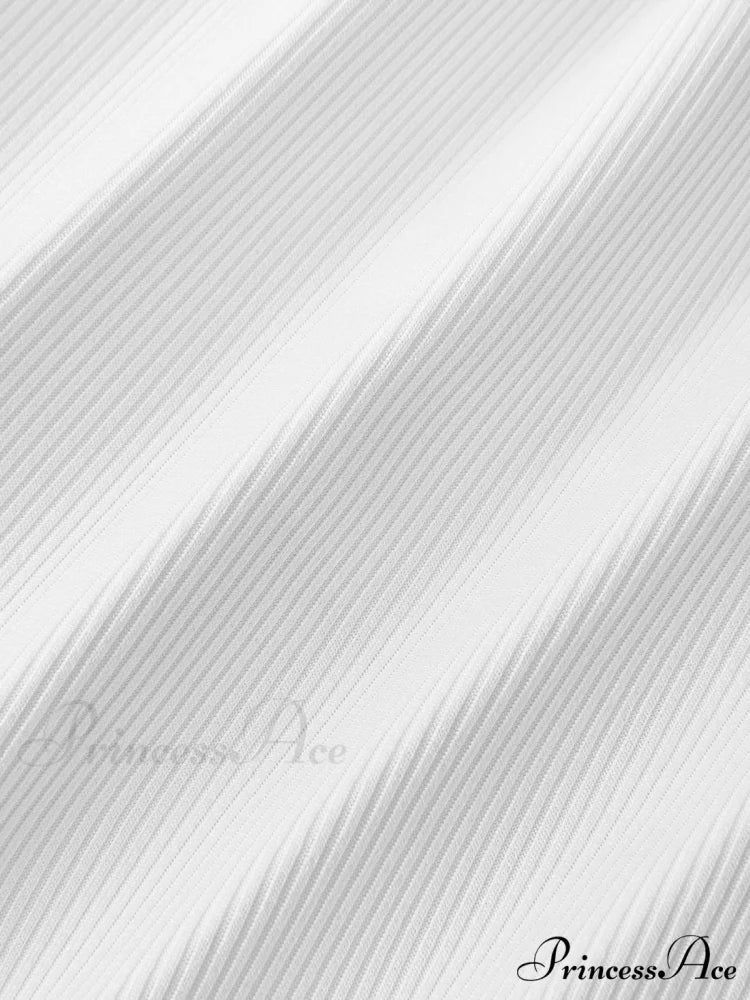 Cross Back Striped Trendy Split Mini Dress