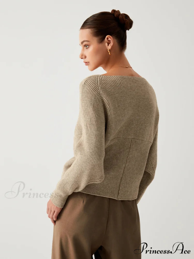 Cross My Heart Trendy Oversized Crop Sweater