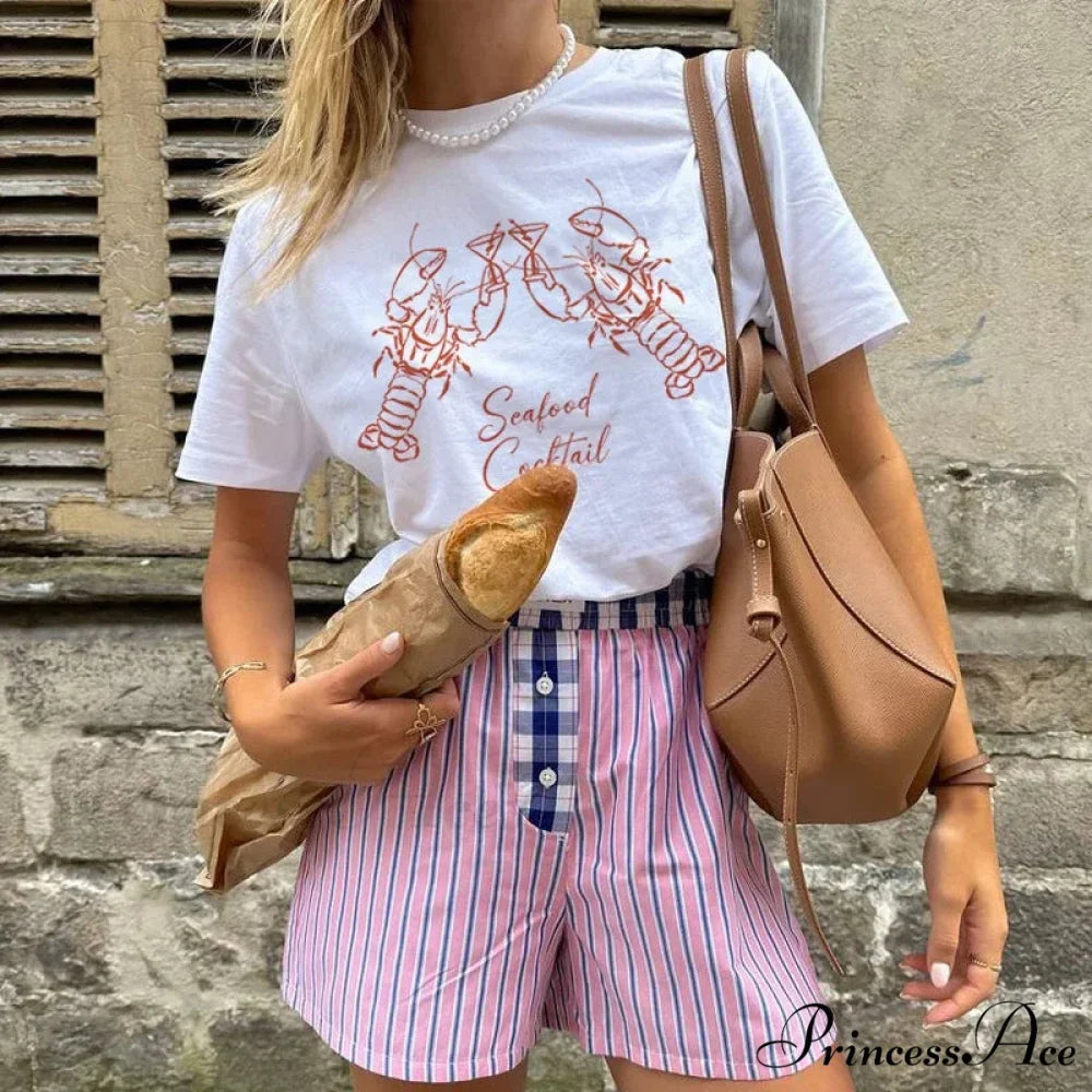 Crustacean Cocktail Millennium T-shirt WHITE / S t-shirt-250223