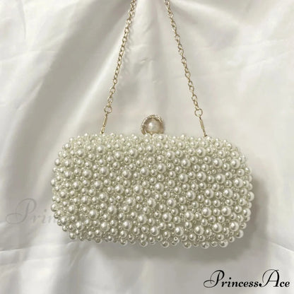 Crystal Beaded Evening Clutch Beige wristlet-250126