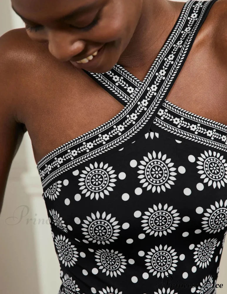 Cultural Pattern Vintage One Piece Swimsuit onepiece-250223