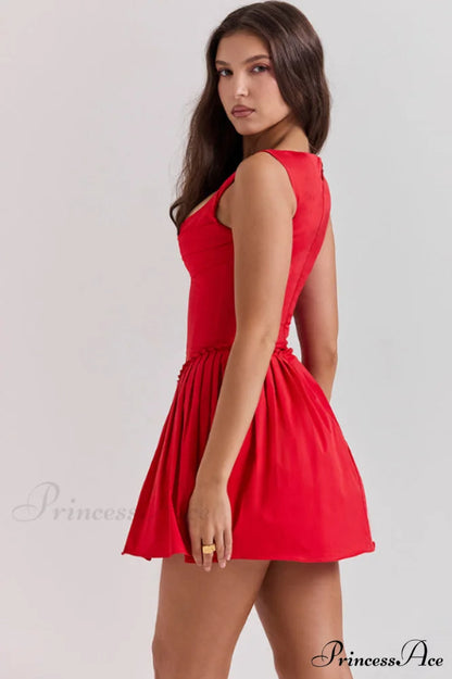Cupid Pleated Stylish Mini Dress