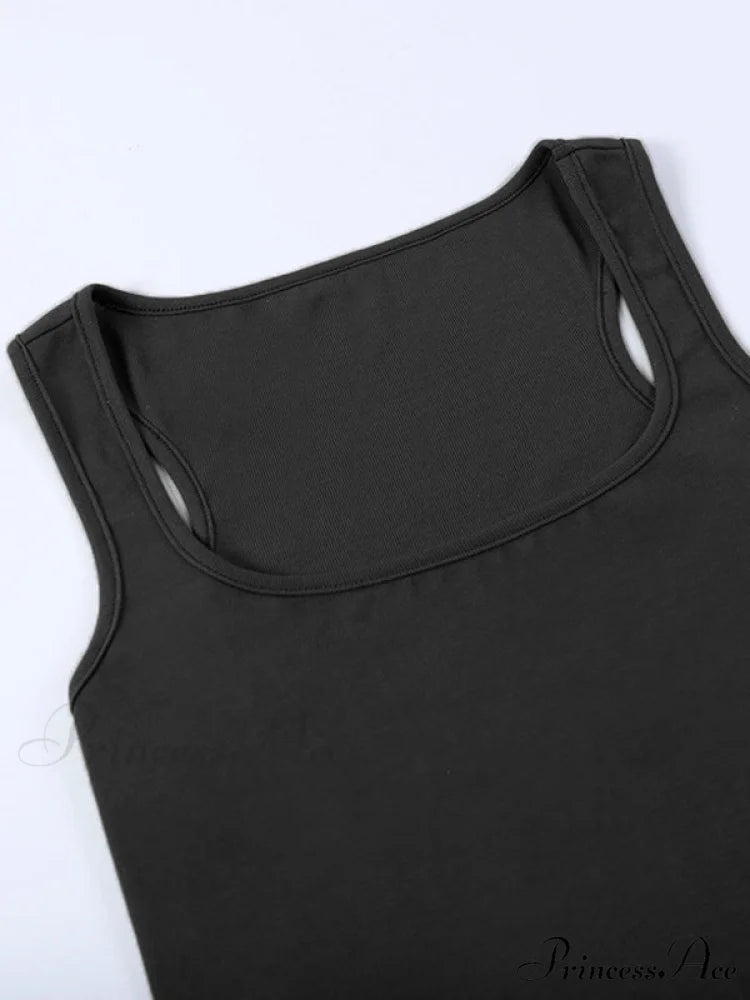 Curved Hem Spaghetti Strap Corset Classic Halter Crop Top - White