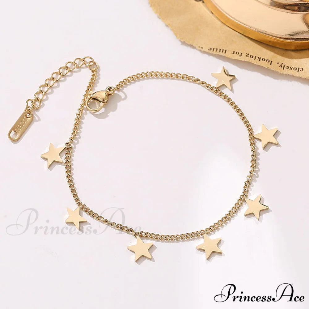 Custom Cute Mini Star Pendant Bracelet