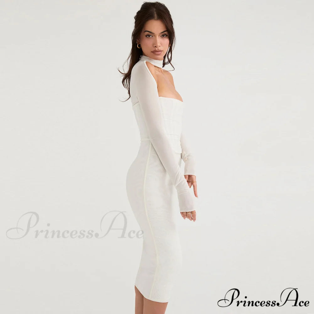 Cut Out Lace Up Open Classic Back Sleeveless Maxi Dress - Red L / White