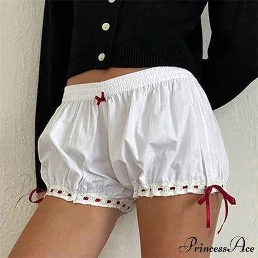 Cute Bow Frill Bloomer Short short-250223