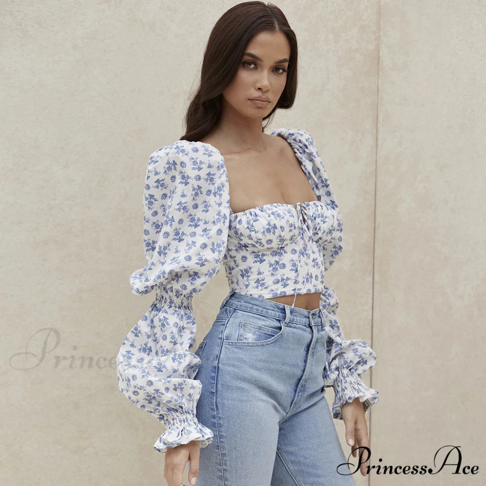 Cute Bunny Graceful Printed Bandeau Top M / White