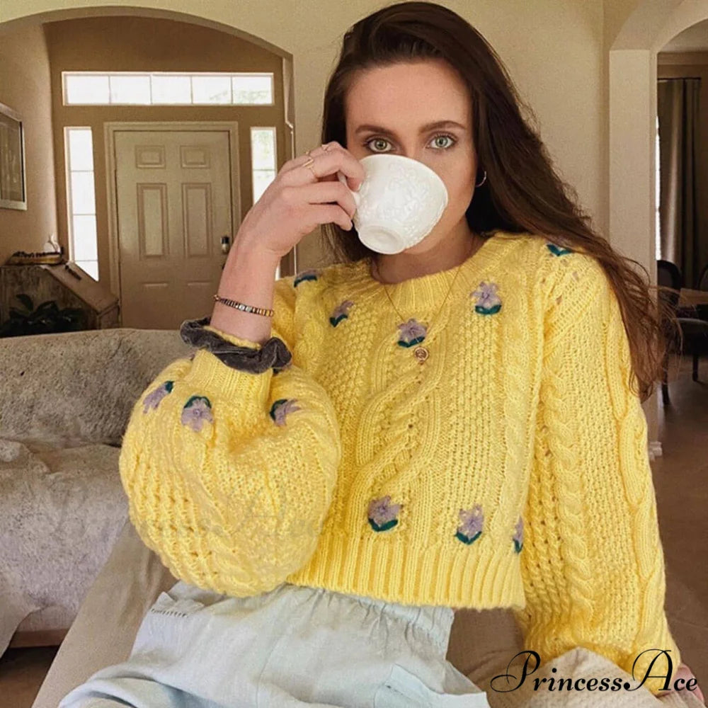 Cute Floral Ruffle Cross Cutout Classic Sleeveless Maxi Dress - Beige S / Yellow