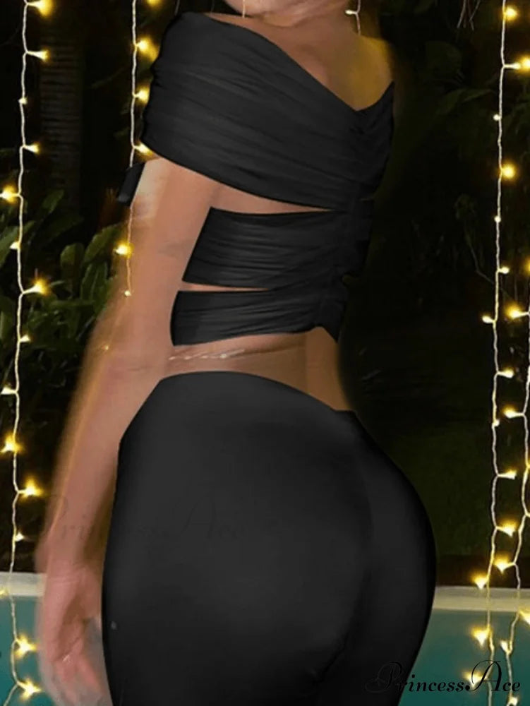 Cutout Checkered Knit Trendy Cropped Tank Top