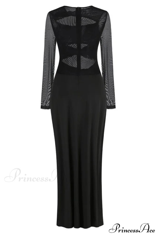 Cutout Elegant Cr閿歱e Gown