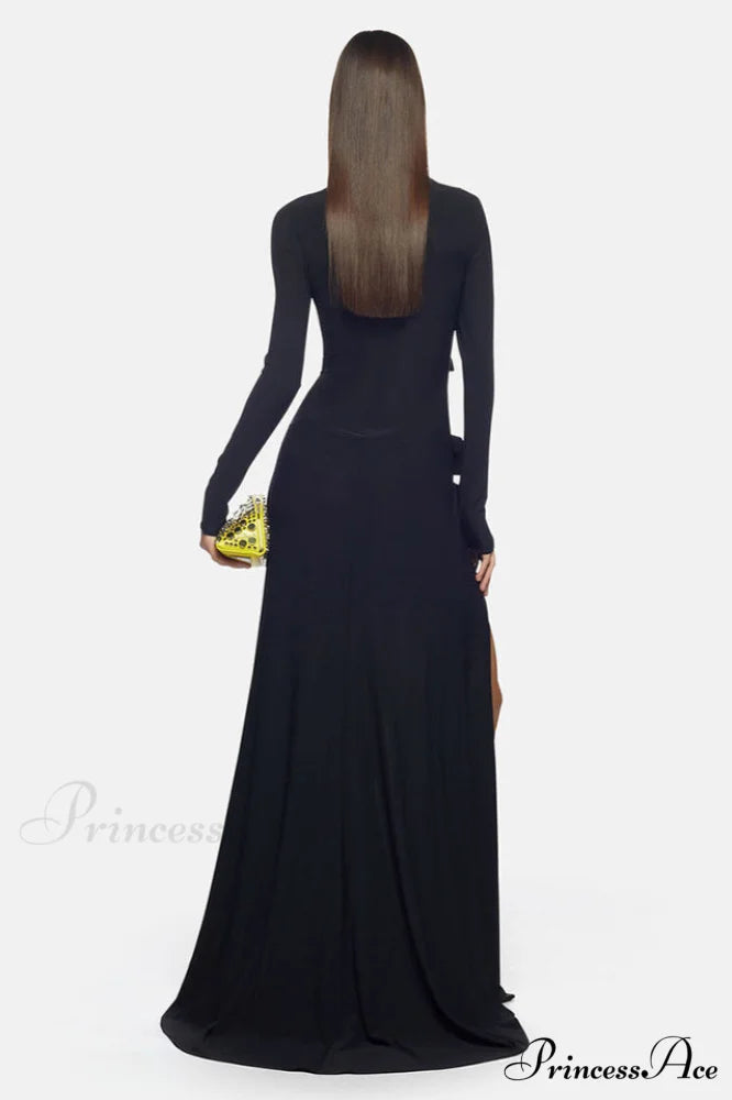 Cutout Elegant Cr閿歱e Gown