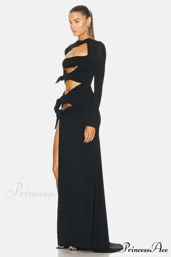 Cutout Elegant Cr閿歱e Gown