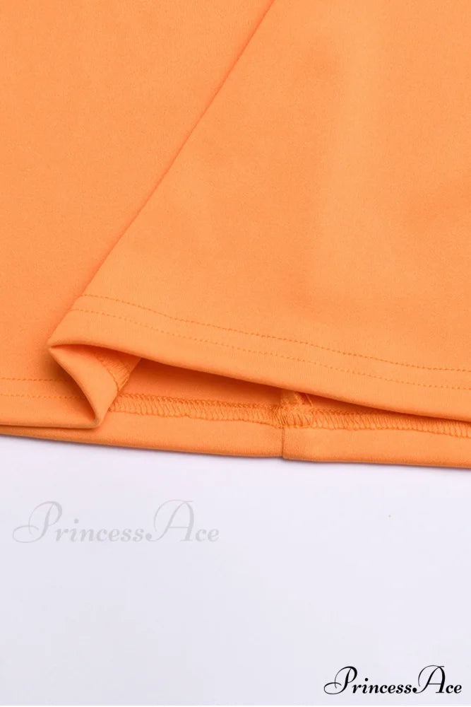 Cutout Slit Back Cami Mini Dress with Contrast