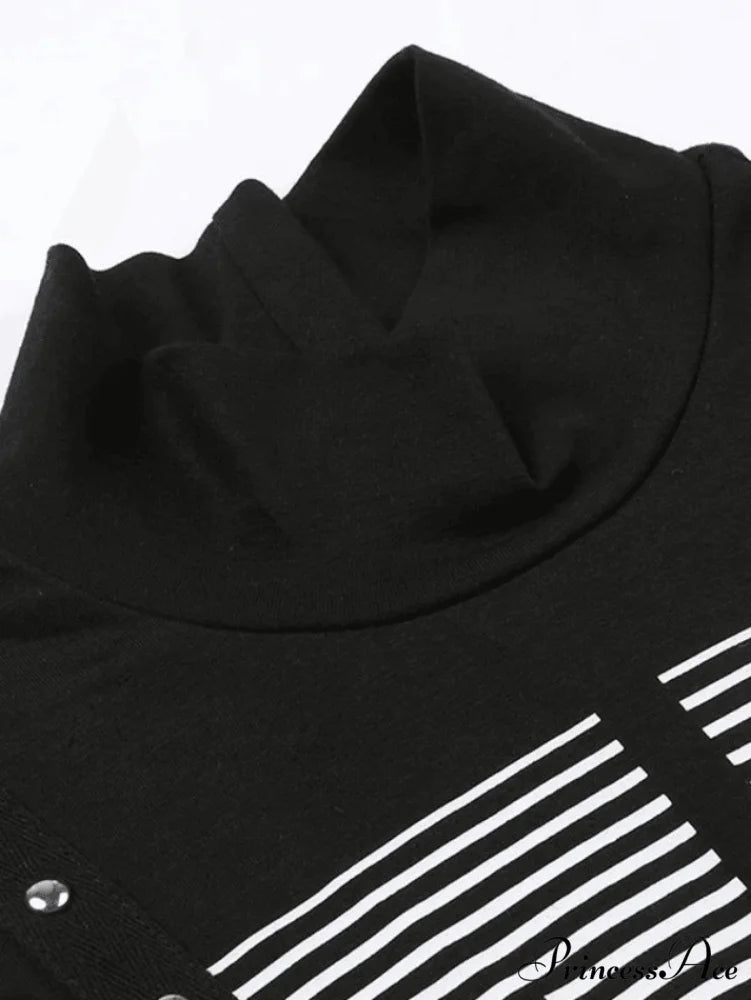 CyberPrinted Straight Graceful Leg Pants