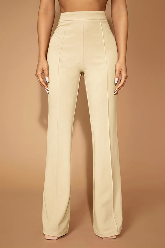High Waist Business Straight Leg Pants