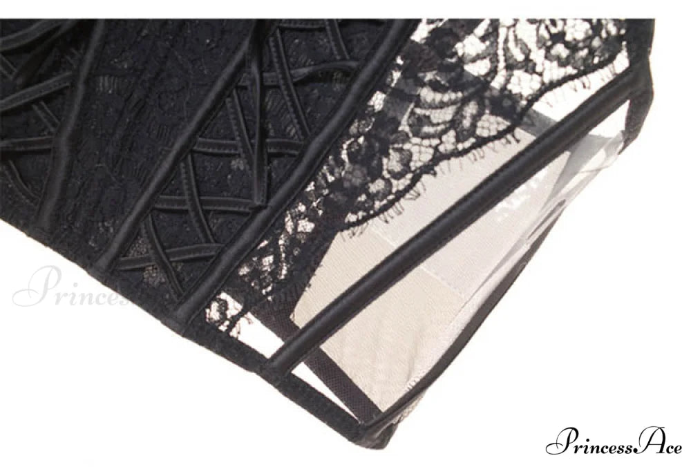 Daliah Mesh Stylish Lace Corset Top