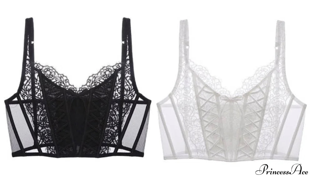 Daliah Mesh Stylish Lace Corset Top