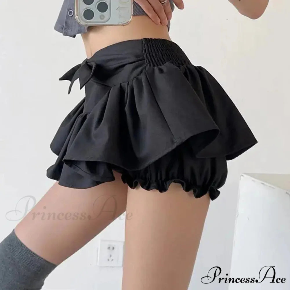 Dance Bow Lolita Dark Skirt skirts-250223
