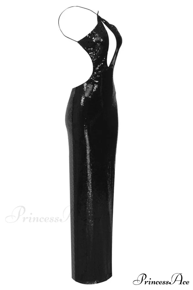 Darcy Backless Stylish Cutout Sequin Dress