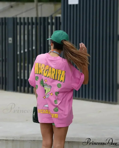 Dark Harajuku Neon Green Cherry T-shirt pink / S t-shirt-250223