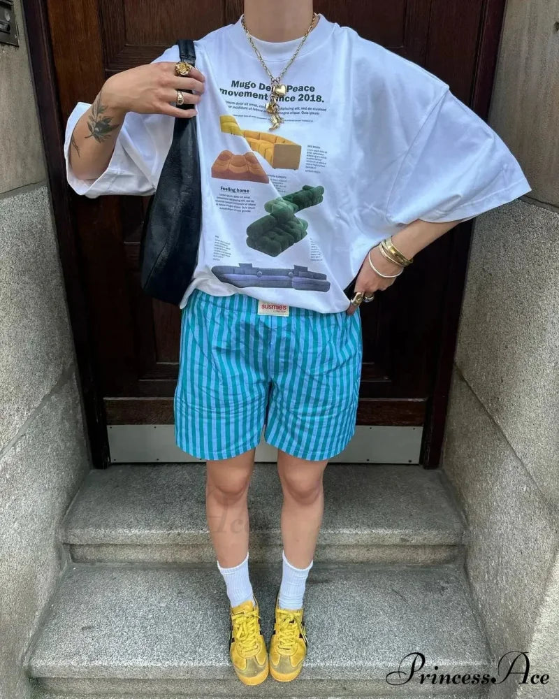 Dark Harajuku Neon Green Cherry T-shirt white1 / S t-shirt-250223