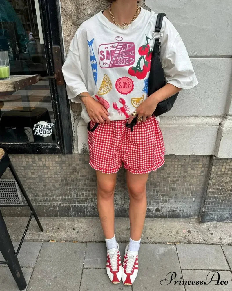 Dark Harajuku Neon Green Cherry T-shirt white4 / S t-shirt-250223