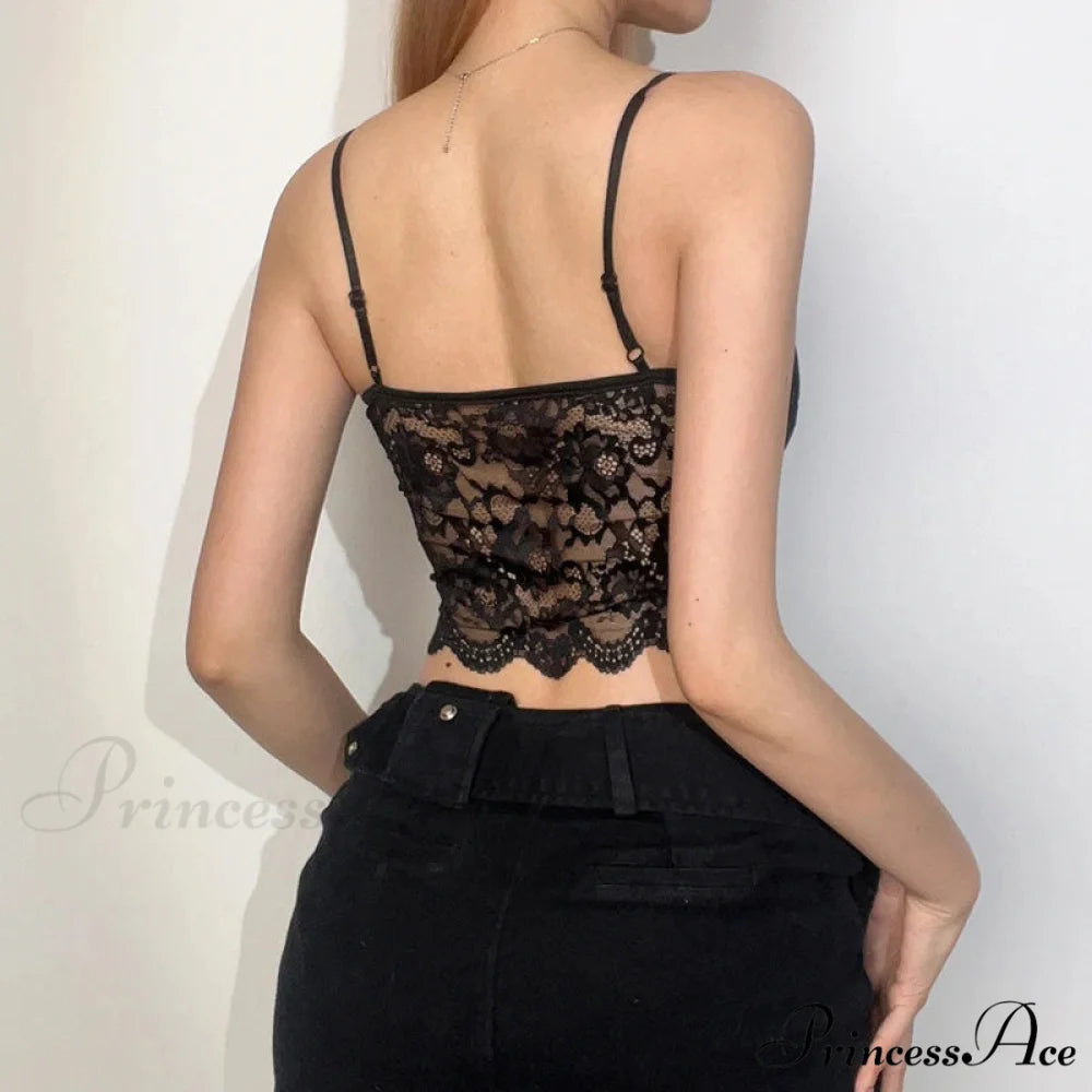 Dark Lace Rebel Crop Top croptop-250223