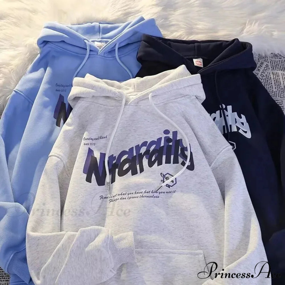 Dark Letter Print Informal Oversized Hoodie hoodies-241228