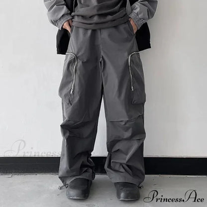 Dark Loose Cargo Urban Pants pants-241228