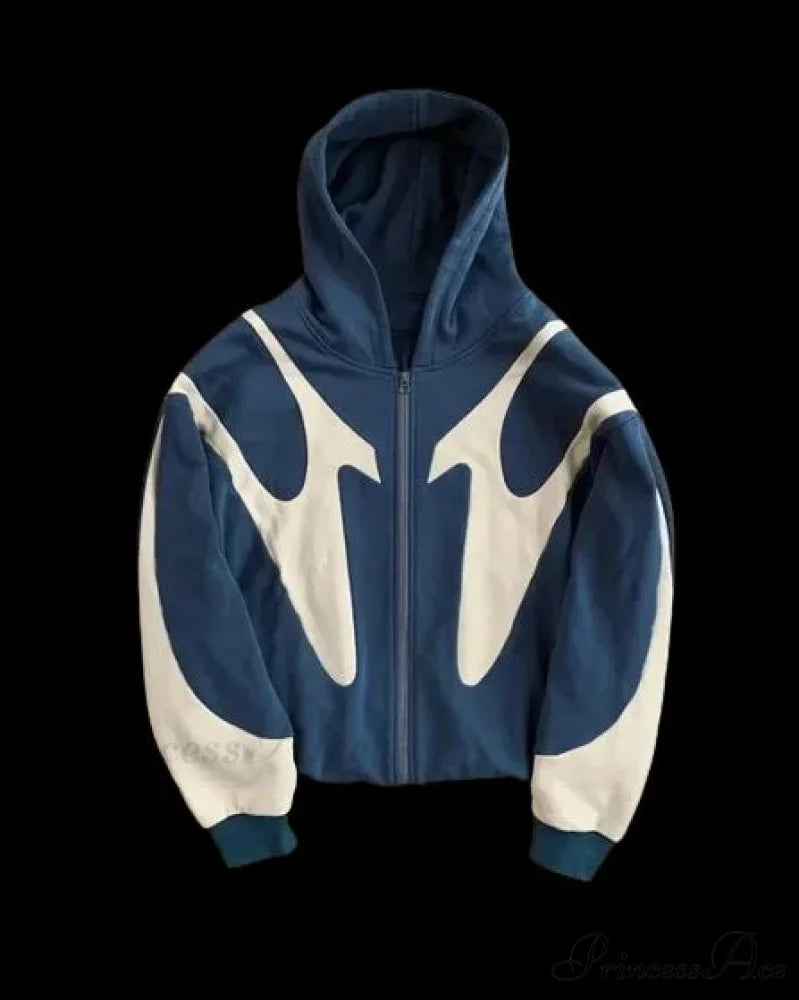 Dark Vintage Demon Slayer Hoodie nevy / S hoodies-241228