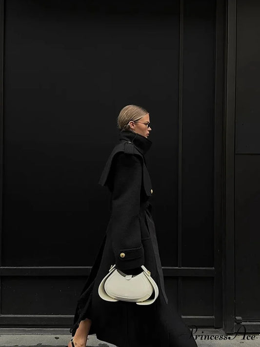Dark Wool Mix coat coats-241228