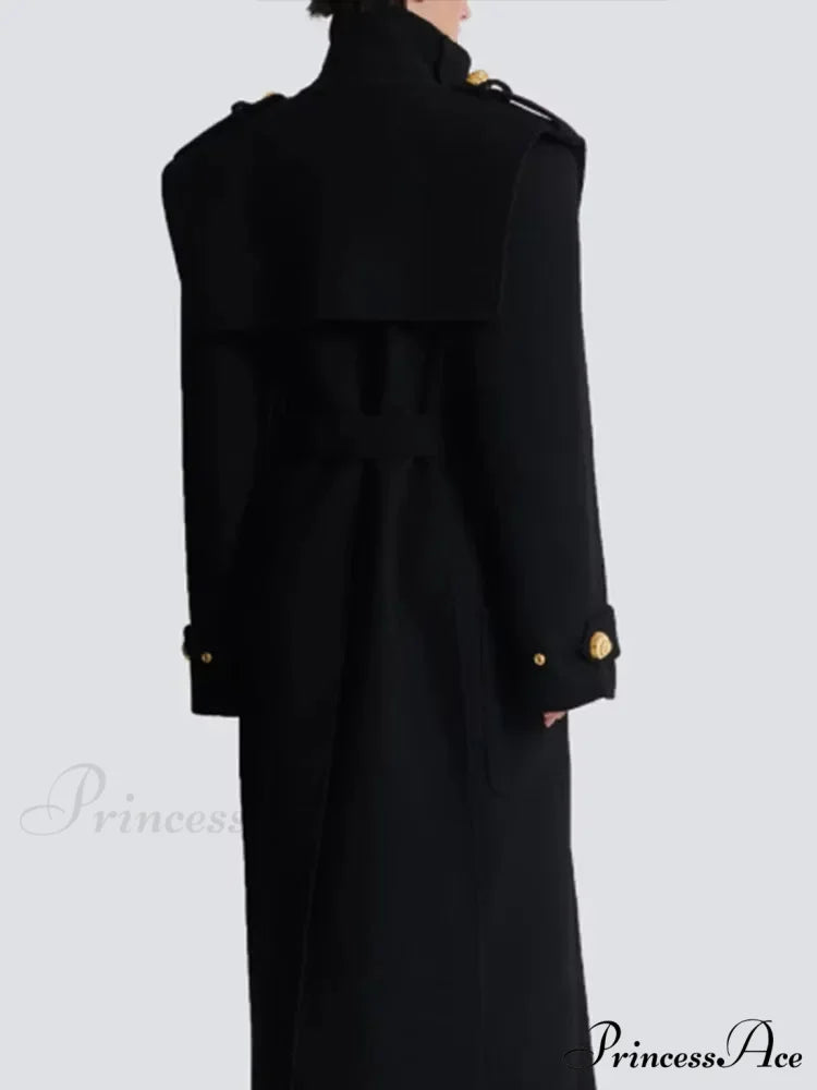 Dark Wool Mix coat coats-241228