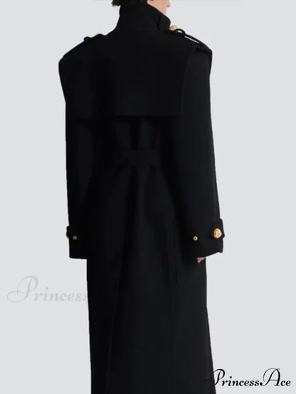 Dark Wool Mix coat coats-241228