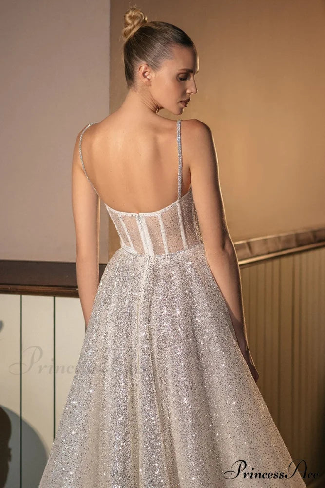 Dazzling Moi Glitter Trendy Sleeveless Midi Dress