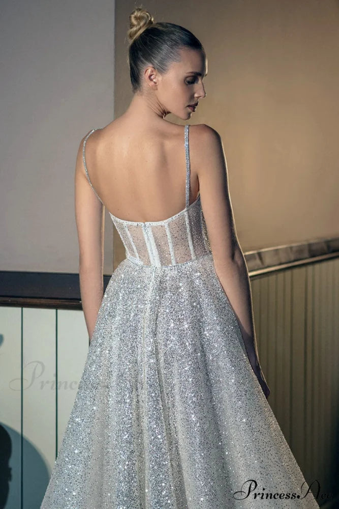 Dazzling Moi Glitter Trendy Sleeveless Midi Dress