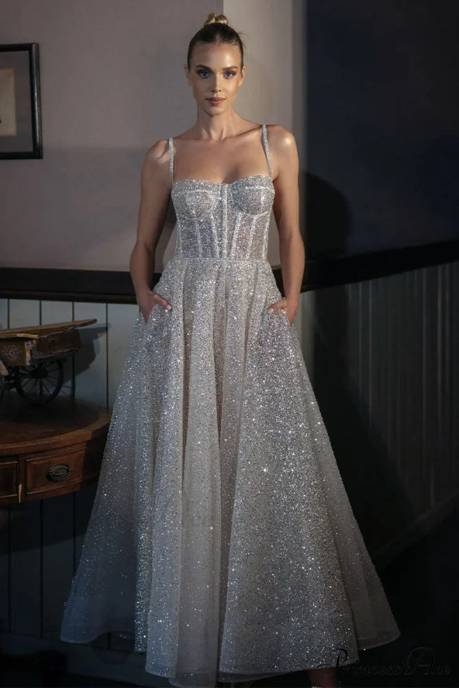 Dazzling Moi Glitter Trendy Sleeveless Midi Dress