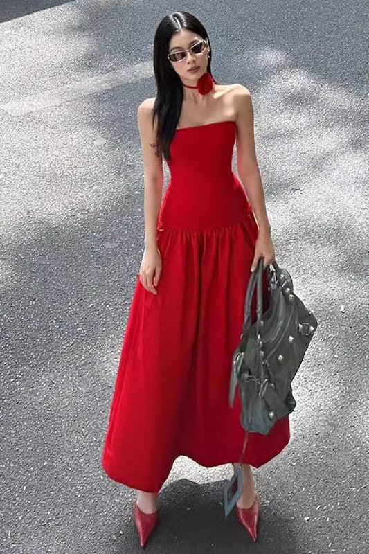 Floral Ruched Waist Party Dress