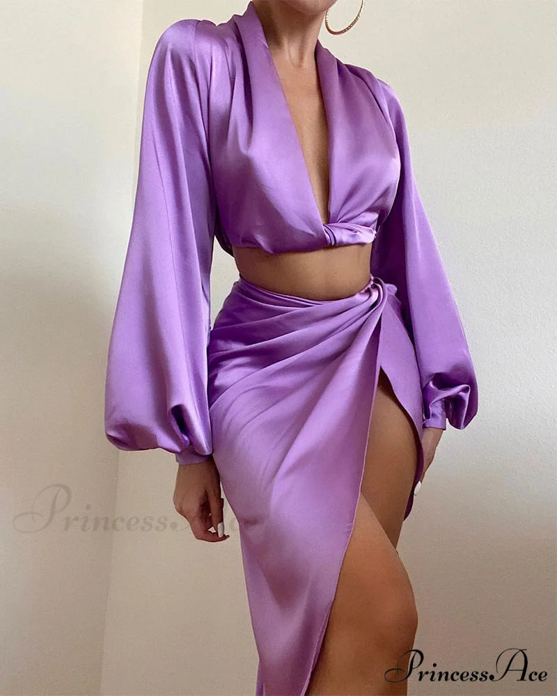 Deep V-neck Plunge Ruched Tight Waist Party Dress for Women