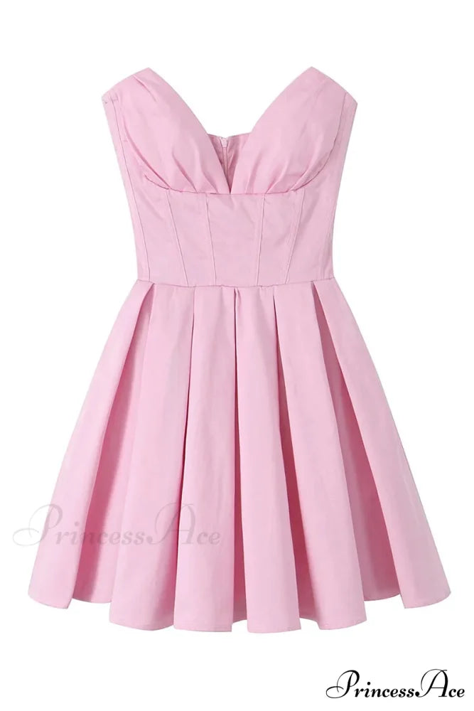 Deeply Adorable Graceful Strapless Mini Dress