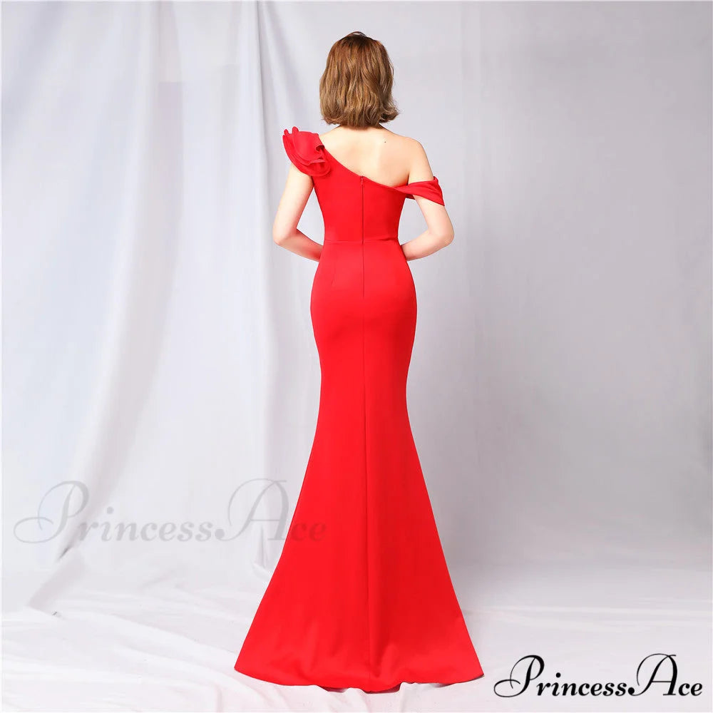 Delana Elegant Formal Charming One Shoulder Dress