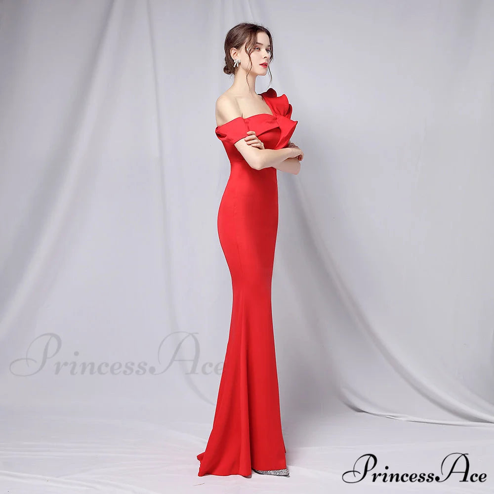 Delana Elegant Formal Charming One Shoulder Dress