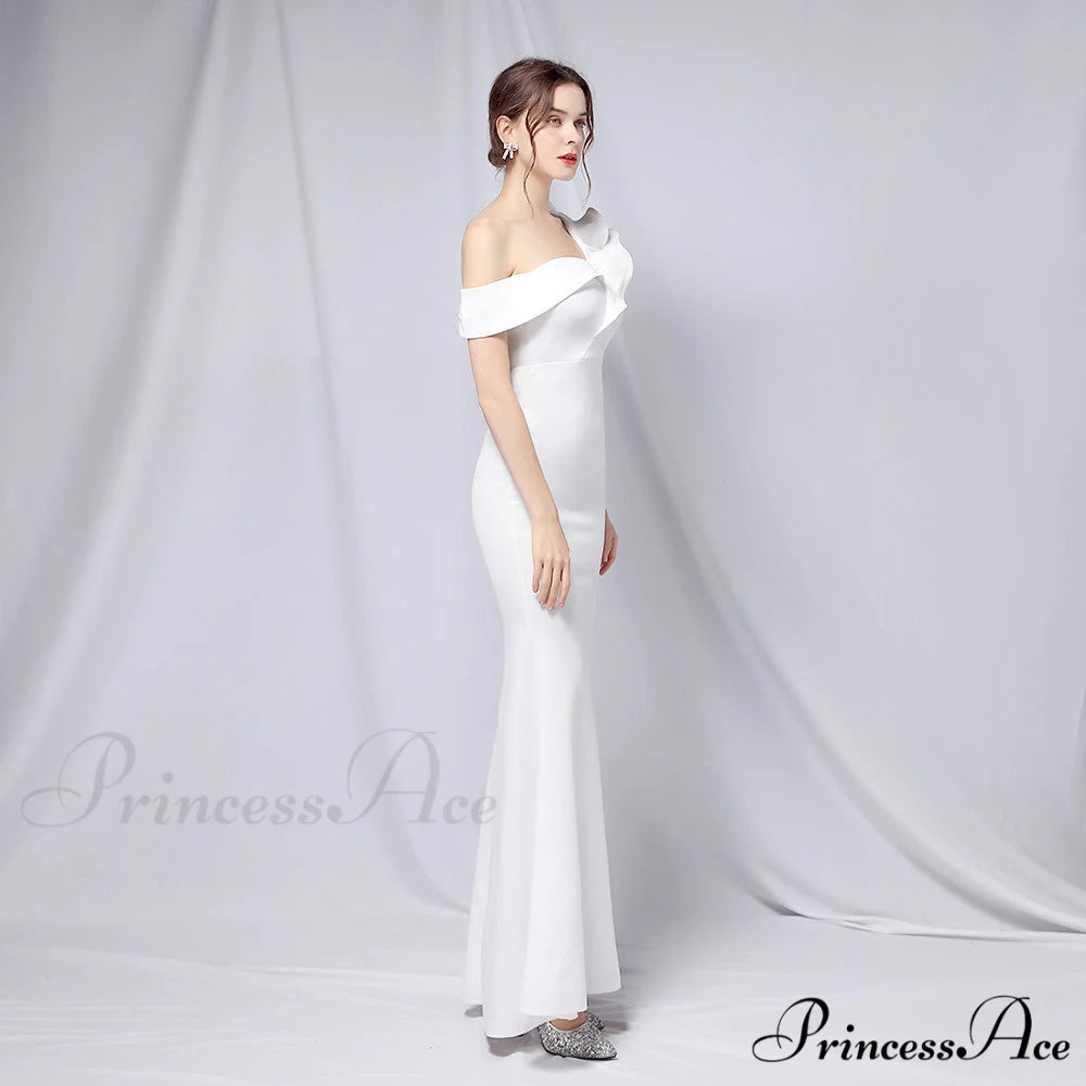 Delana Elegant Formal Charming One Shoulder Dress