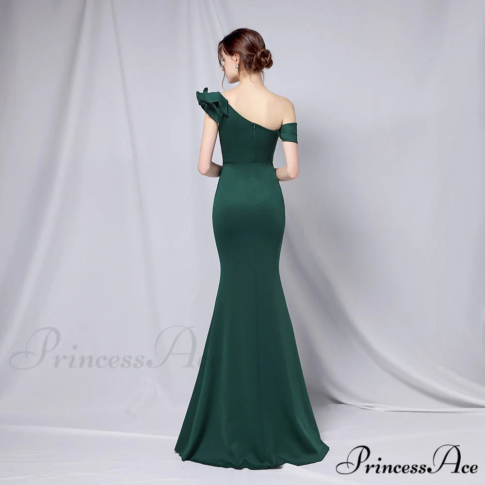 Delana Elegant Formal Charming One Shoulder Dress