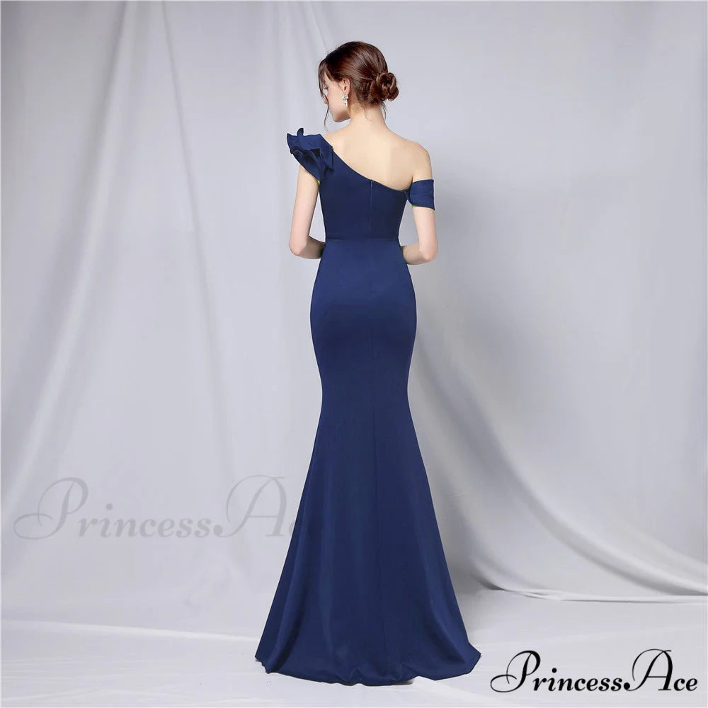 Delana Elegant Formal Charming One Shoulder Dress