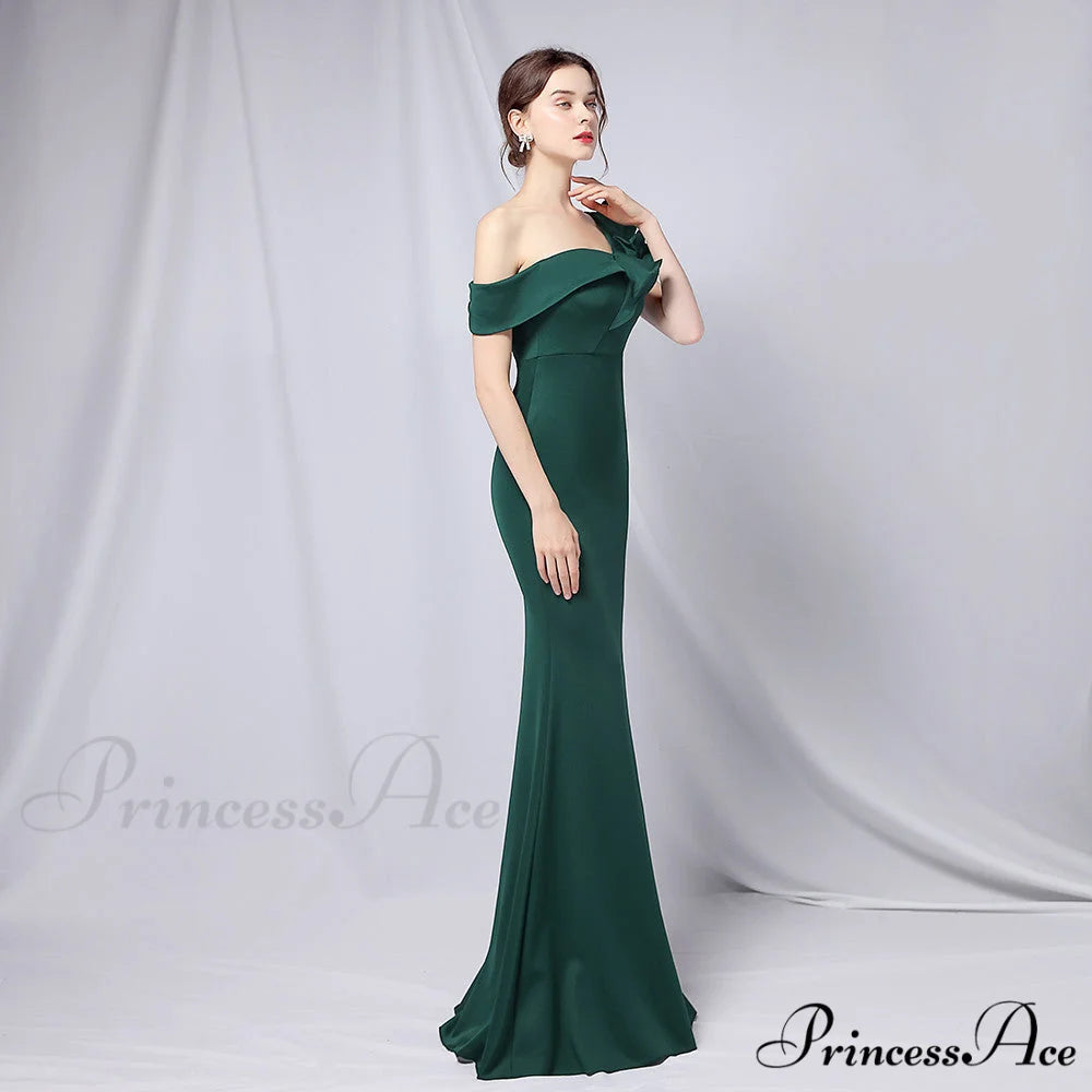 Delana Elegant Formal Charming One Shoulder Dress
