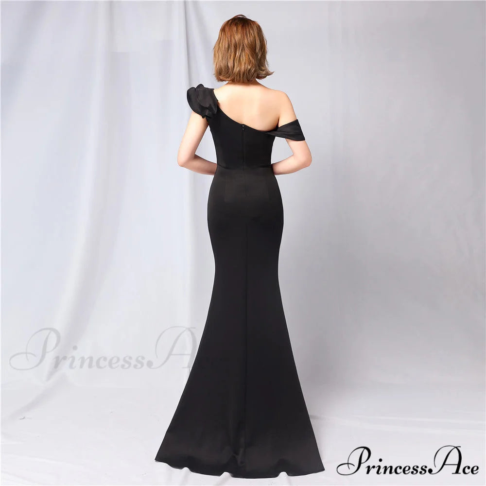 Delana Elegant Formal Charming One Shoulder Dress
