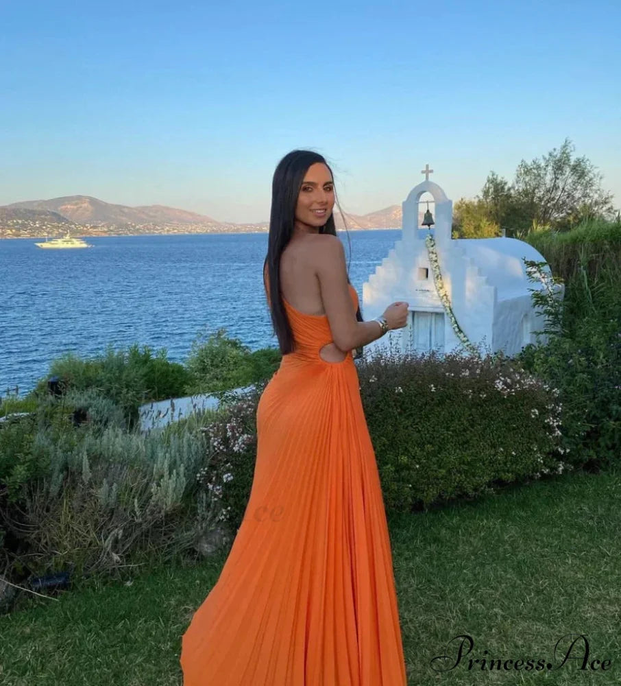 Delfina Elegant Dress 30 Days / 6 / S / Orange