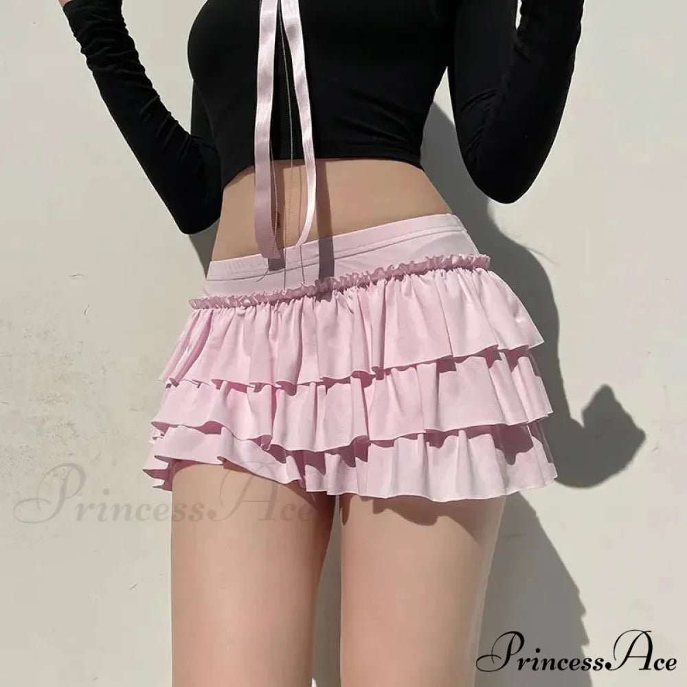 Delightful Lower-Waist Rose A-Line Skirt skirts-250223